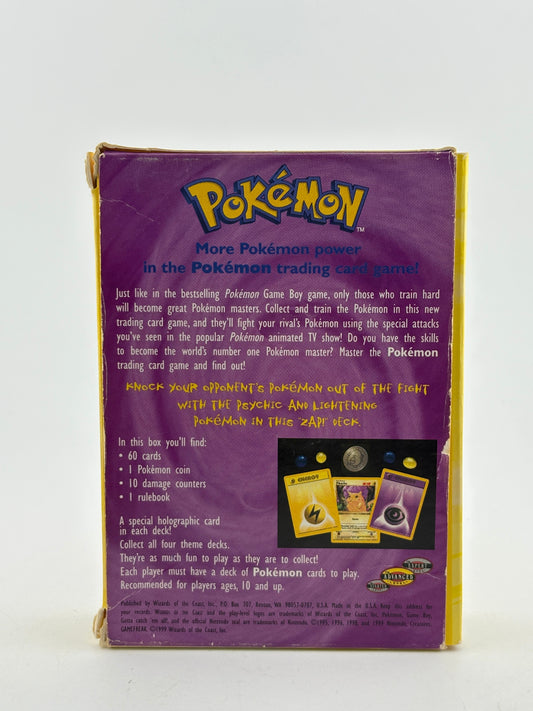 Pokemon TCG 1999 WOTC - Zap! Theme Deck *BOX, MANUAL & DAMAGE COUNTERS ONLY* FRENLY BRICKS - Open 7 Days