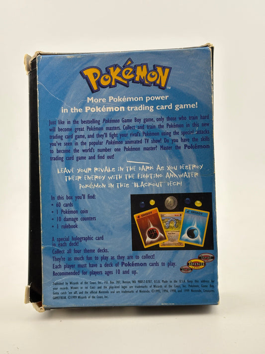 Pokemon TCG WOTC 1999 - Blackout Theme Deck *BOX & MANUAL ONLY* FRENLY BRICKS - Open 7 Days