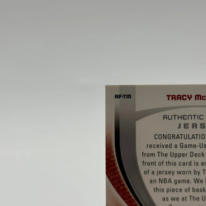 2005-06 SP Game Used Silver Edition Authentic Fabrics Tracy McGrady FRENLY BRICKS - Open 7 Days