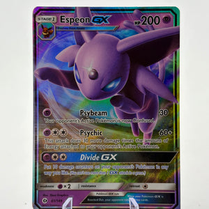 Pokemon TCG Sun Moon Base - Espeon GX 61/149 Rare LP FRENLY BRICKS - Open 7 Days