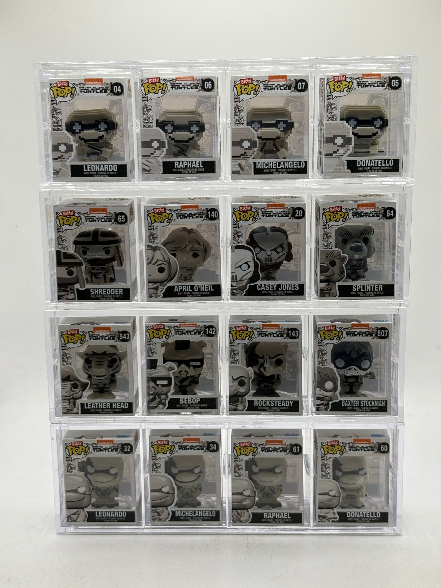 FUNKO BITTY POP TMNT 2024 SDCC EXCLUSIVE LE 4k Pcs SET OF 4 NINJA TURTLES 4,000
