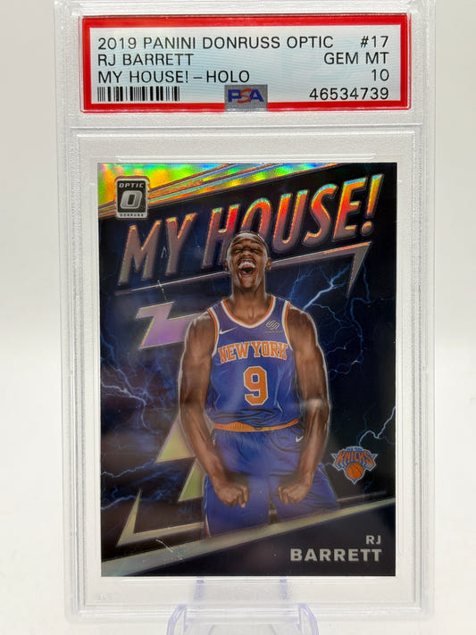 2019 Panini Donruss Optic #17 RJ Barrett My House Holo PSA 10