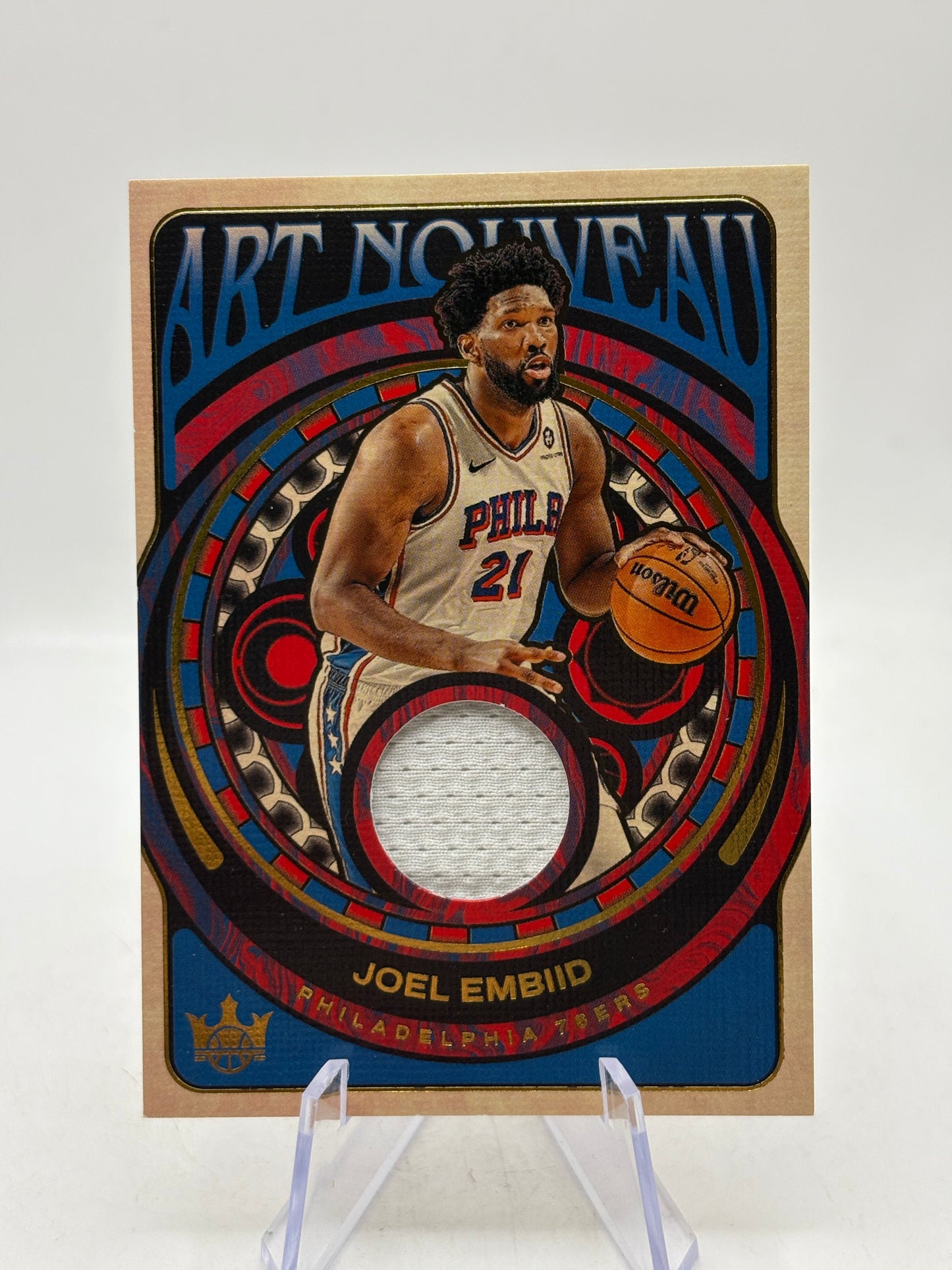 2024-25 Panini Court Kings Basketball #AN-JLE Joel Embiid Art Nouveau Patch