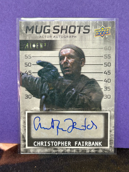 Christopher Fairbank 2019 Upper Deck Alien 3 Autograph Card Auto Inscription FRENLY BRICKS - Open 7 Days