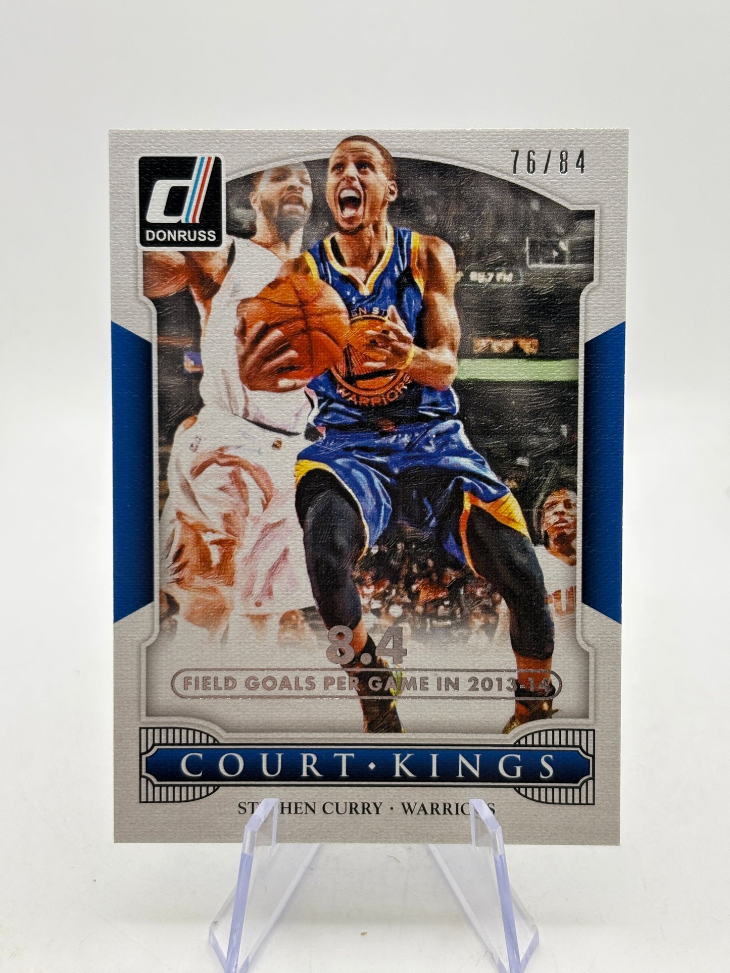 2014-15 Panini Donruss - #38 Stephen Curry Stat Line 76/84 Court Kings