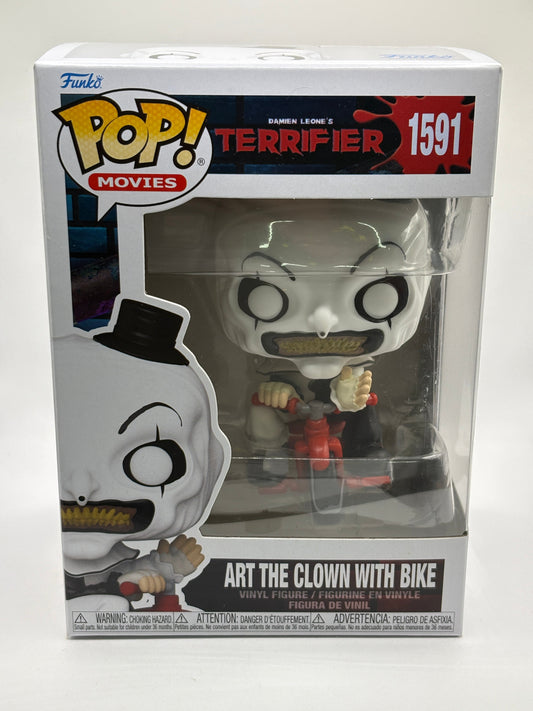 Funko POP! Movies Terrifier #1591 Art The Clown with Bike Vinyl Figure FRENLY BRICKS - Open 7 Days