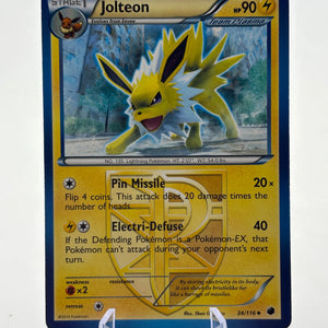 Pokemon TCG Plasma Freeze - Jolteon 34/116 Uncommon Non Holo LP FRENLY BRICKS - Open 7 Days