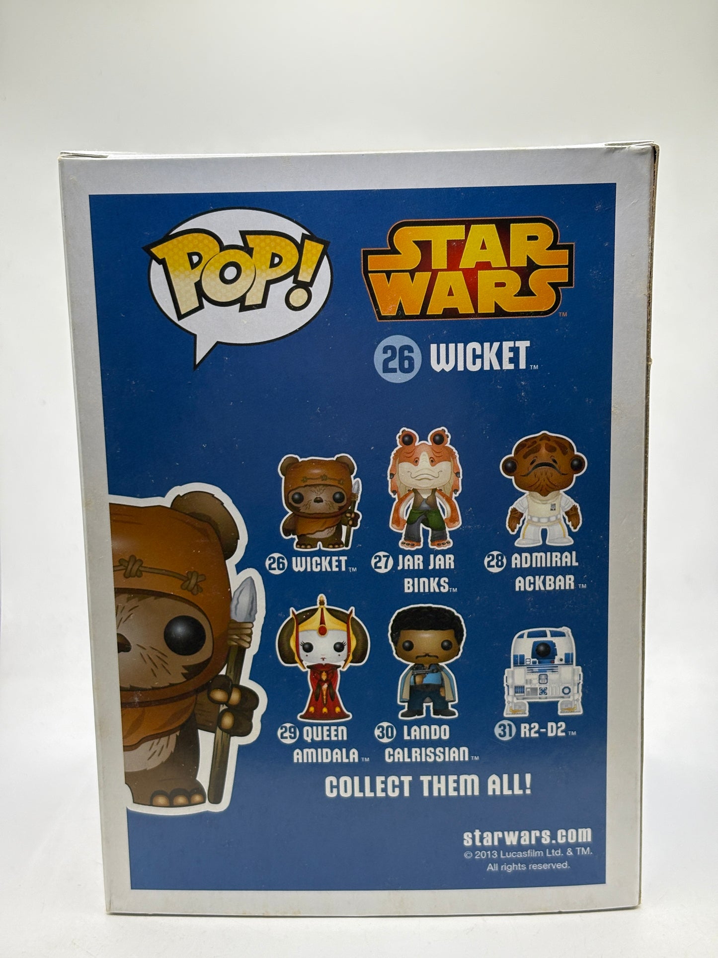 Funko POP! Star Wars #26 Wickett Vinyl Bobble-Head Blue Box