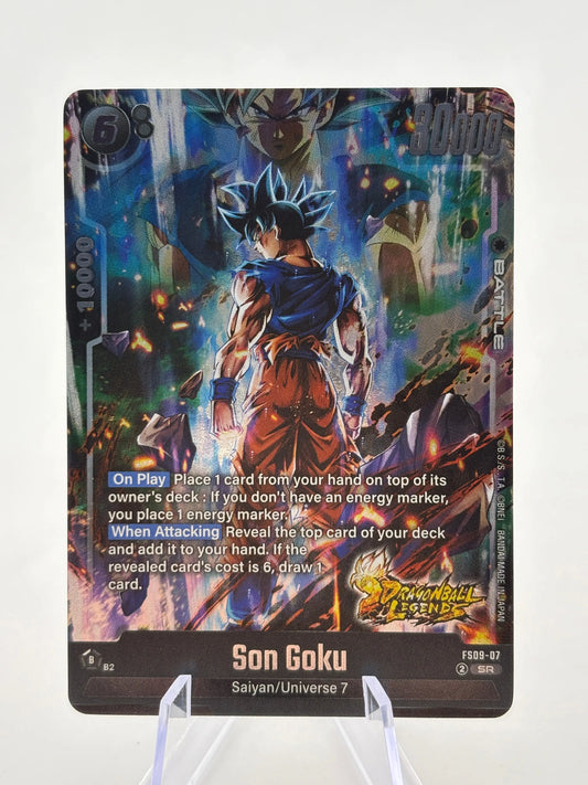 Dragon Ball Super Fusion World - Son Goku FS09-07 SR LP FRENLY BRICKS - Open 7 Days