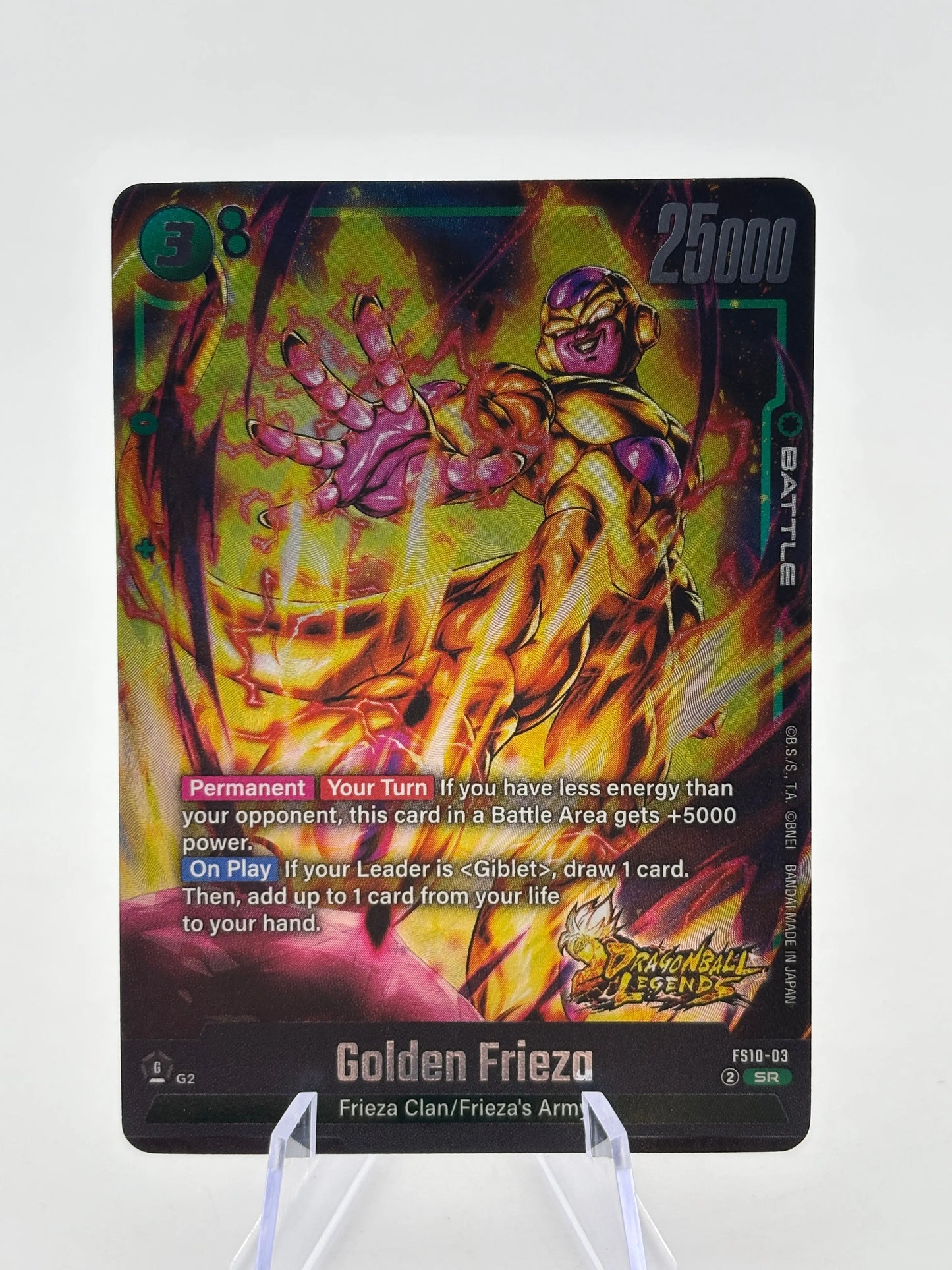 Dragon Ball Super Fusion World - Golden Frieza FS10-03 SR DB Legends FRENLY BRICKS - Open 7 Days