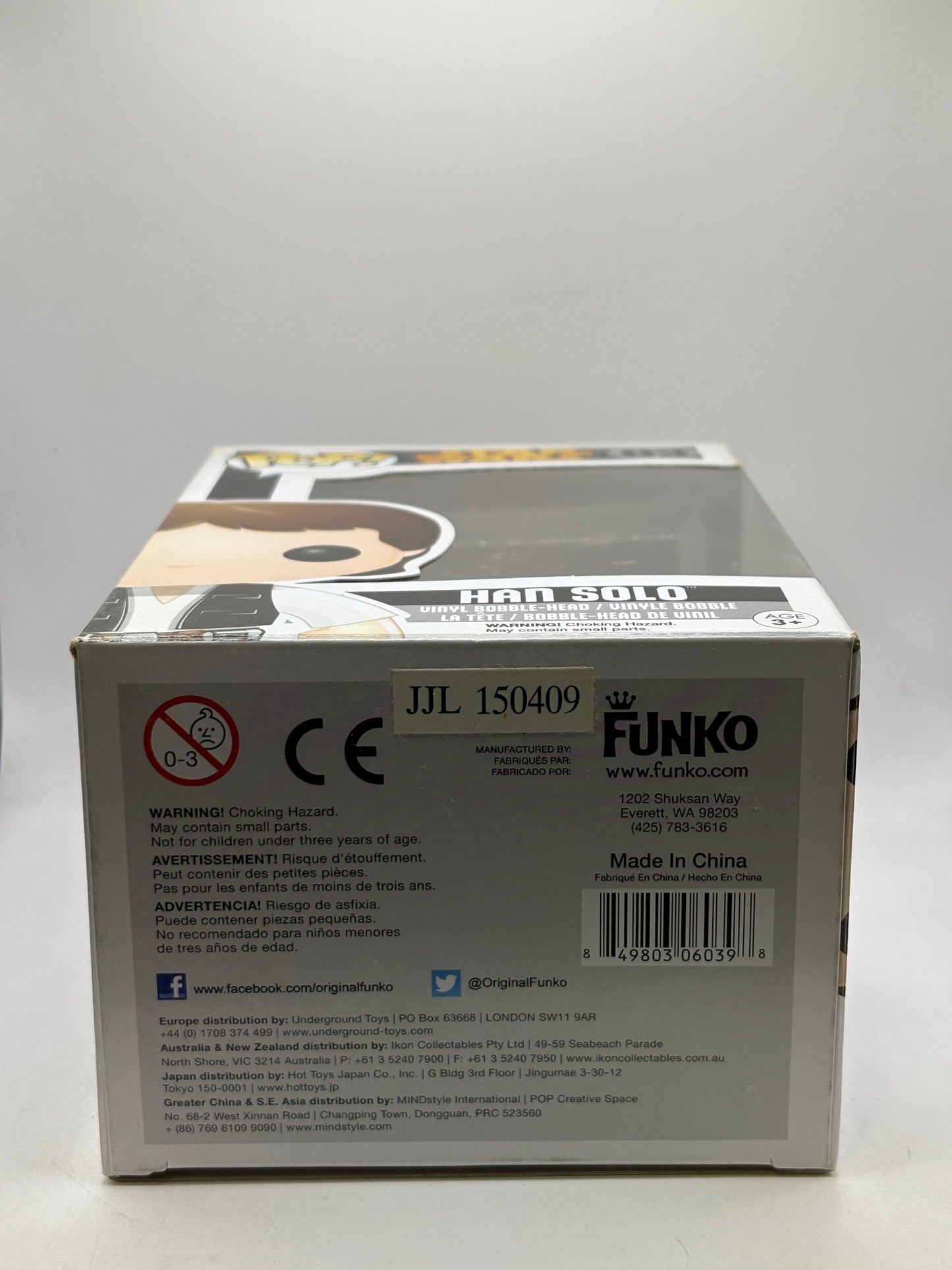 Funko POP! Star Wars #03 Han Solo Vinyl Bobble-Head Black Box