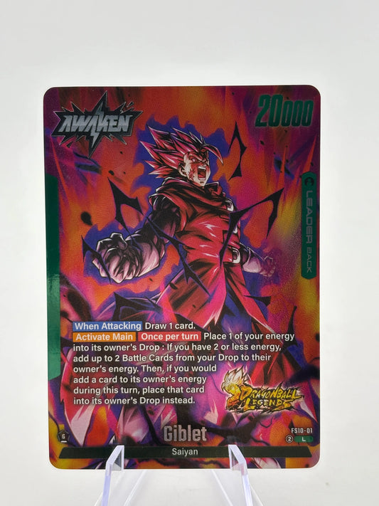 Dragon Ball Super Fusion World - Giblet FS10-01 Leader Holo DB Legends FRENLY BRICKS - Open 7 Days