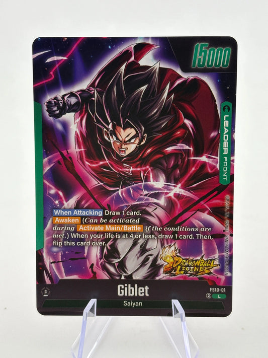 Dragon Ball Super Fusion World - Giblet FS10-01 Leader Holo DB Legends FRENLY BRICKS - Open 7 Days
