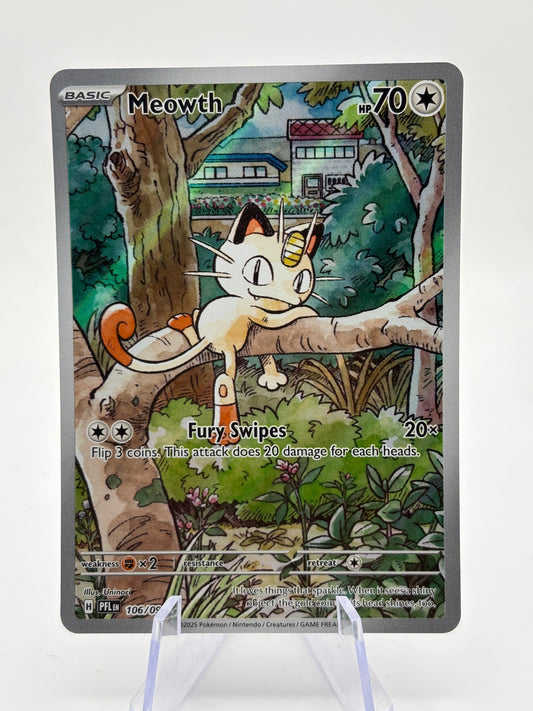 Pokemon TCG Phantasmal Flames - Meowth 106/094 Illustration Rare NM (1) FRENLY BRICKS - Open 7 Days
