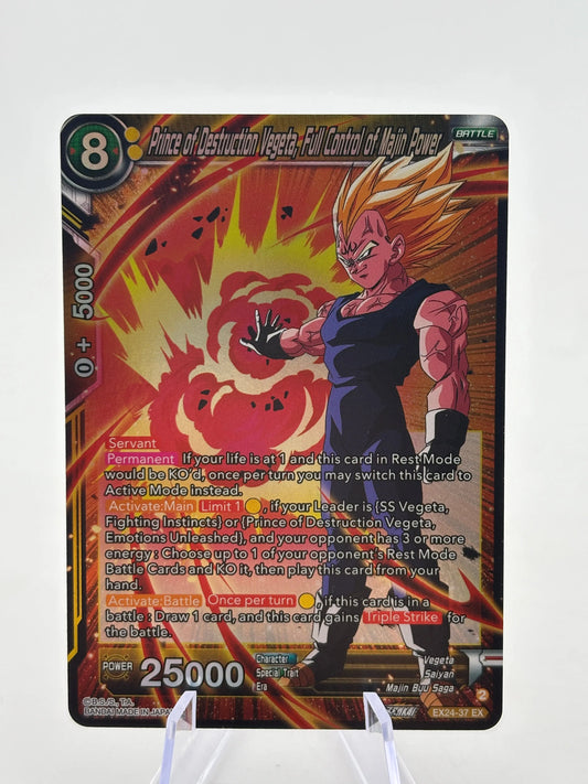 Dragon Ball Super Masters - Prince of Destruction Vegeta EX24-37 EX FRENLY BRICKS - Open 7 Days