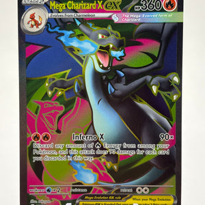 Pokemon TCG Phantasmal Flames - Mega Charizard X EX 109/094 Full Art NM FRENLY BRICKS - Open 7 Days