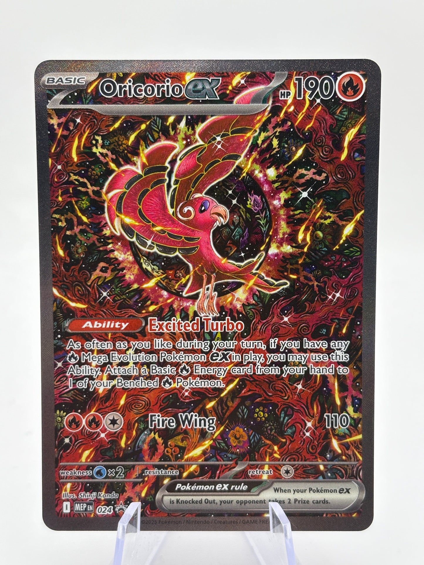 Pokemon TCG Mega Promos - Oricorio EX MEP024 Special Illustration Promo NM FRENLY BRICKS - Open 7 Days