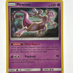 Pokemon TCG Sun Moon - Mewtwo SM214 Black Star Promo Holo LP FRENLY BRICKS - Open 7 Days