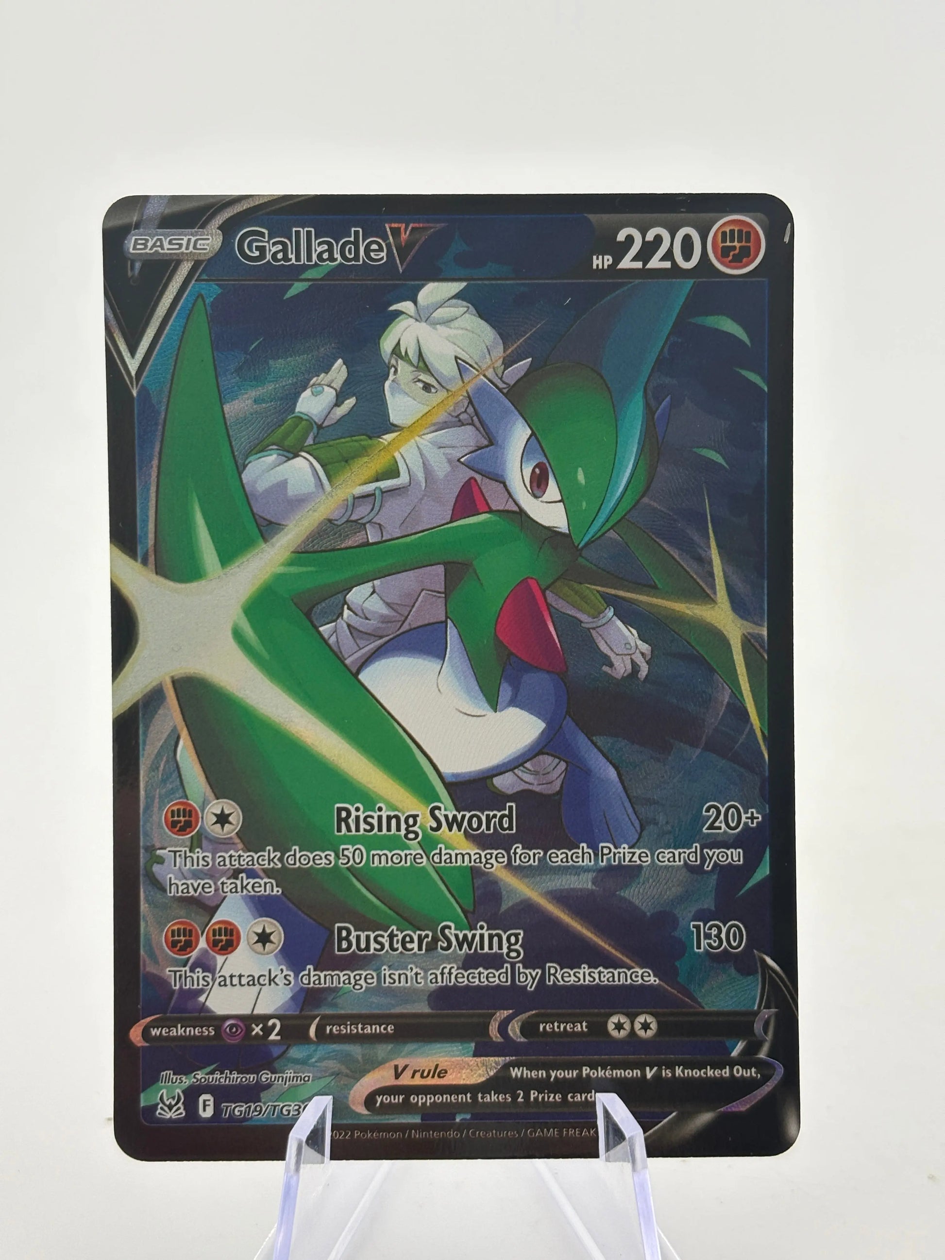 Pokemon TCG Sword Shield Lost Origin - Gallade V TG19/TG30 Rare LP FRENLY BRICKS - Open 7 Days