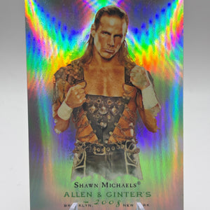 2008 Topps Chrome Heritage III WWE #5 Shawn Michaels Allen & Ginter SILVER REFRACTOR FRENLY BRICKS - Open 7 Days