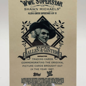 2008 Topps Chrome Heritage III WWE #5 Shawn Michaels Allen & Ginter SILVER REFRACTOR FRENLY BRICKS - Open 7 Days