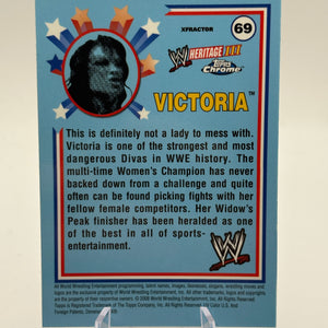 2008 Topps WWE Heritage Chrome xfractor Victoria #69 FRENLY BRICKS - Open 7 Days