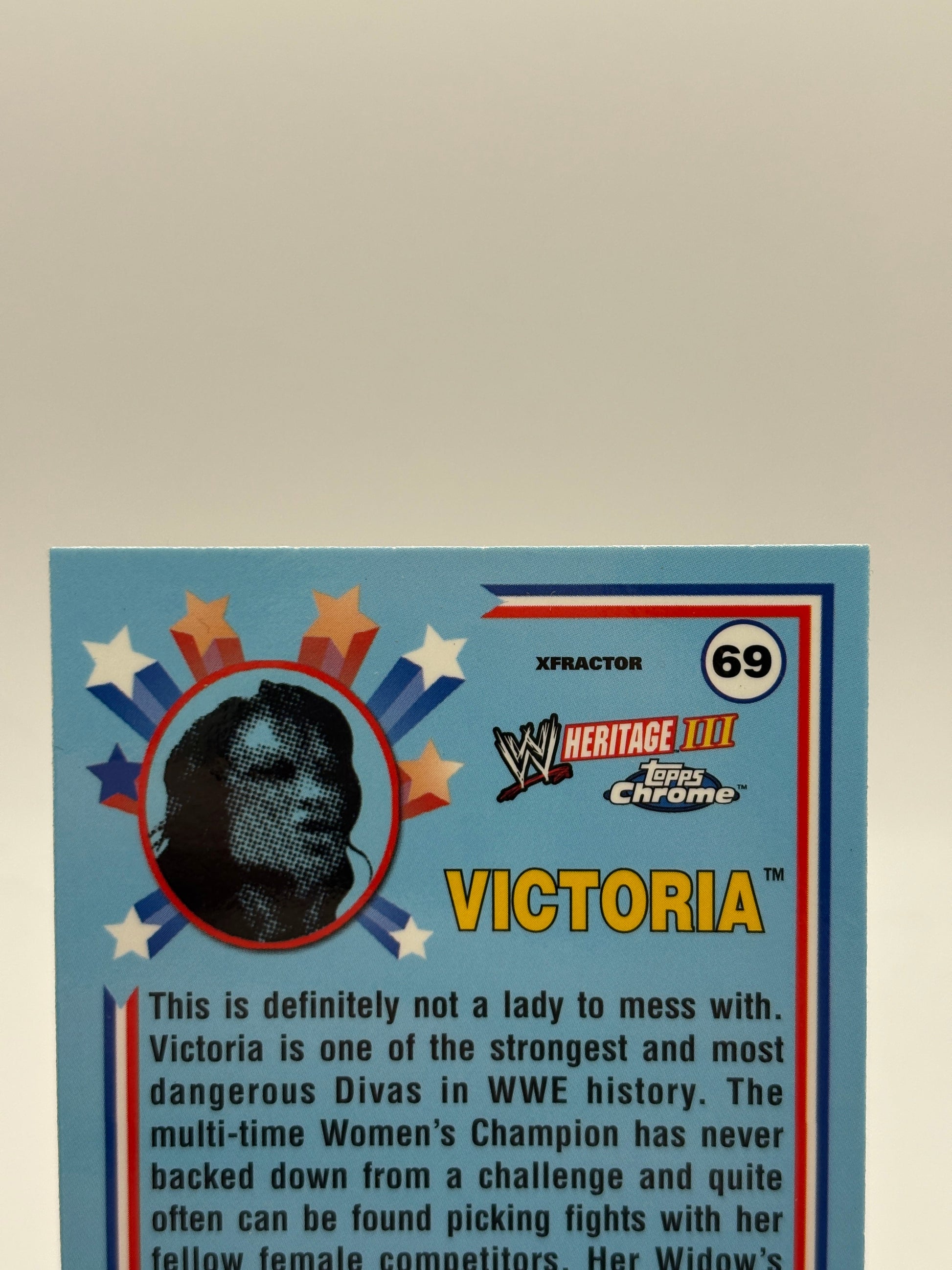 2008 Topps WWE Heritage Chrome xfractor Victoria #69 FRENLY BRICKS - Open 7 Days