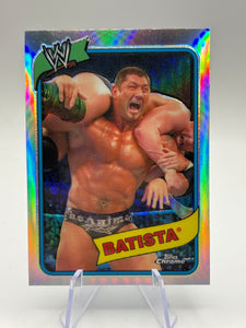 2008 Topps Chrome Heritage III WWE #2 Batista Refractor