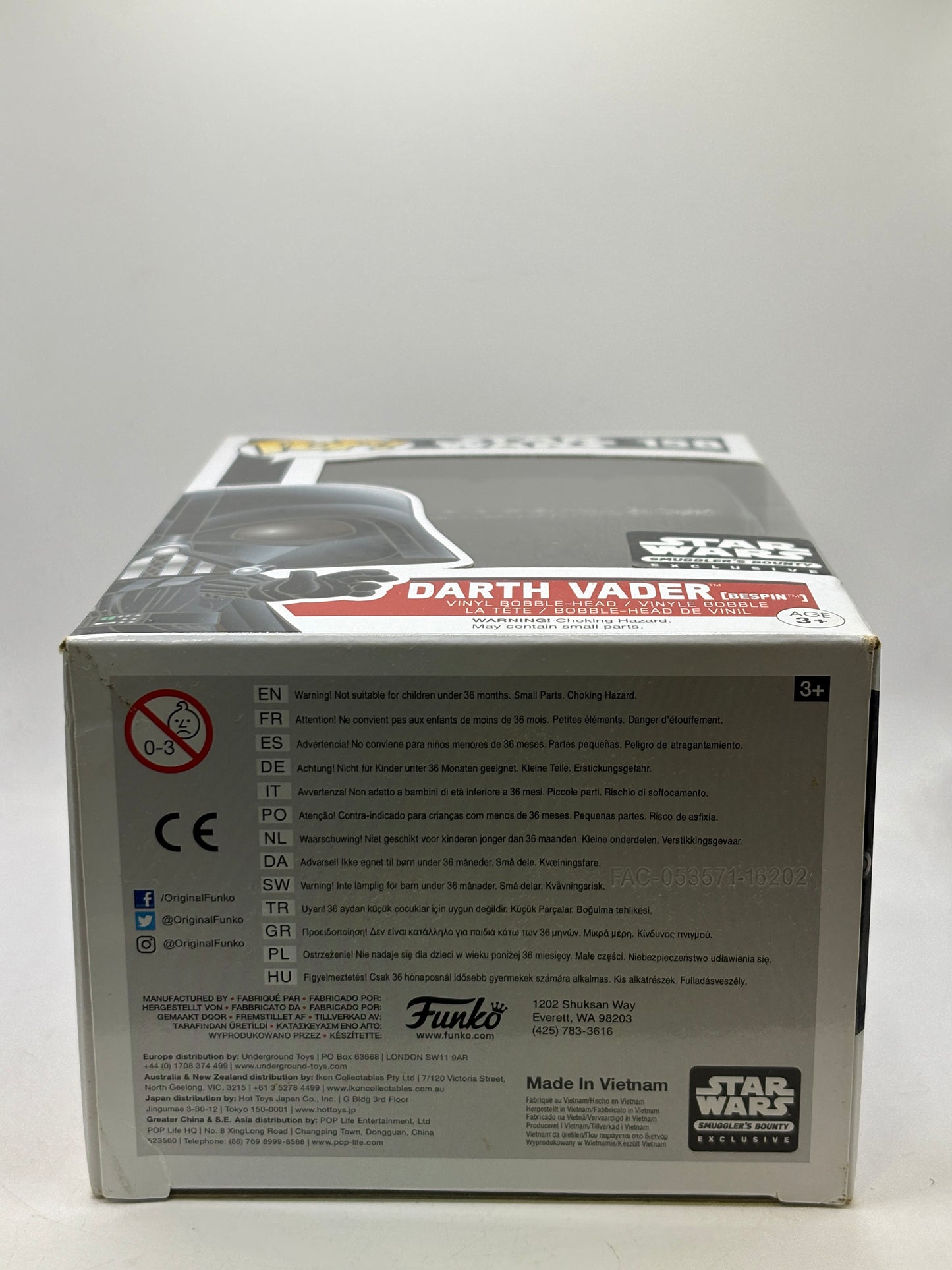 Funko POP! Star Wars #158 Darth Vader [Bespin] Smugglers Bounty Exclusive