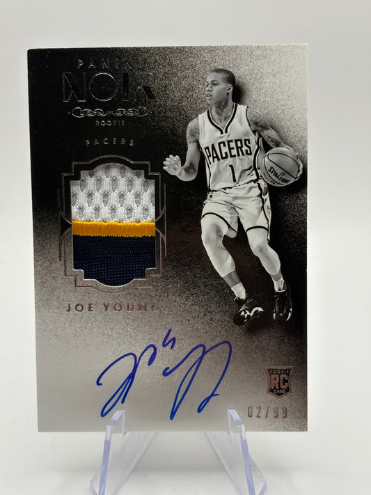2015 Panini Noir Black and White Rookies 02/99 Joe Young RPA Rookie Patch Auto FRENLY BRICKS - Open 7 Days