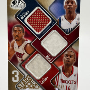 2009-10 SP Game Used Star Swatches Level 3 03/35 Josh Howard Luther Head Landey FRENLY BRICKS - Open 7 Days
