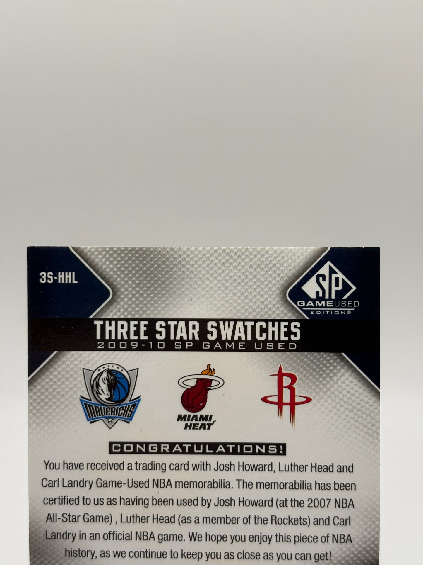 2009-10 SP Game Used Star Swatches Level 3 03/35 Josh Howard Luther Head Landey FRENLY BRICKS - Open 7 Days