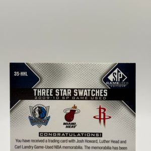 2009-10 SP Game Used Star Swatches Level 3 03/35 Josh Howard Luther Head Landey FRENLY BRICKS - Open 7 Days