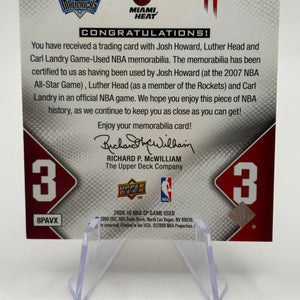 2009-10 SP Game Used Star Swatches Level 3 03/35 Josh Howard Luther Head Landey FRENLY BRICKS - Open 7 Days