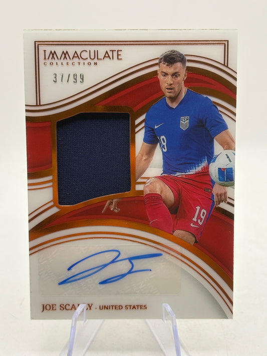 2023-24 Panini Immaculate Collection Soccer - Joe Scally Auto Patch /99 FRENLY BRICKS - Open 7 Days