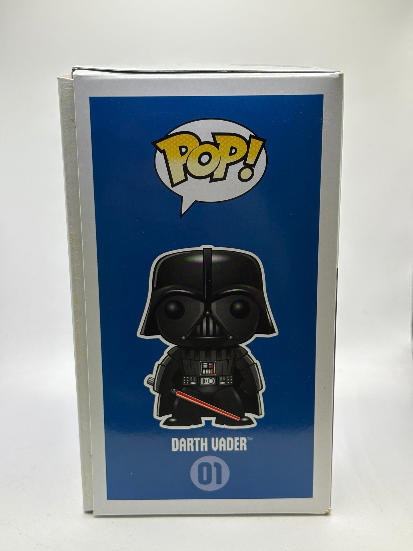 Funko POP! Star Wars #01 Darth Vader Chrome Vinyl Bobble-Head Box DMG