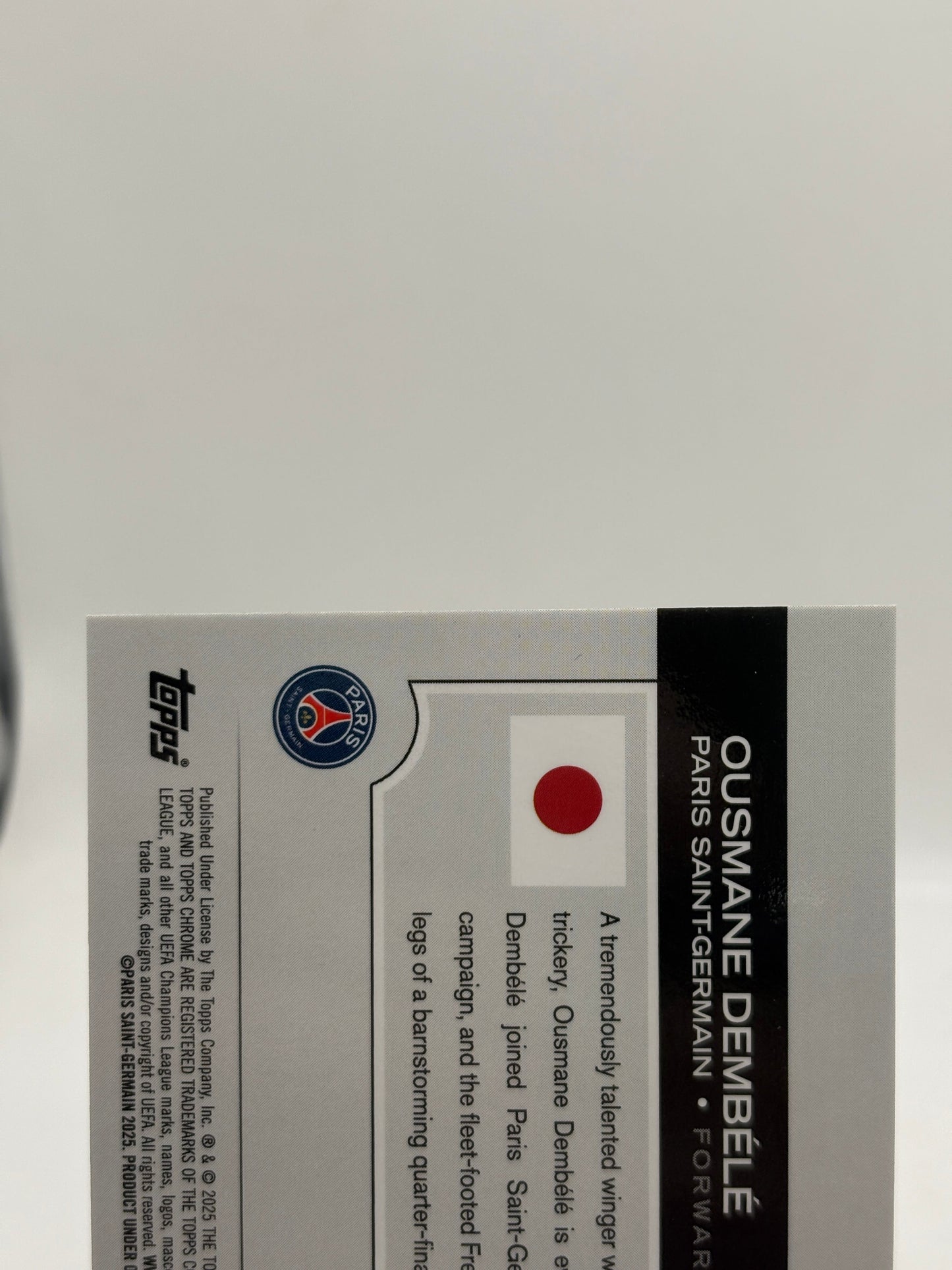2025 Topps UEFA Champions League - Ousmane Dembele #109 /125 FRENLY BRICKS - Open 7 Days