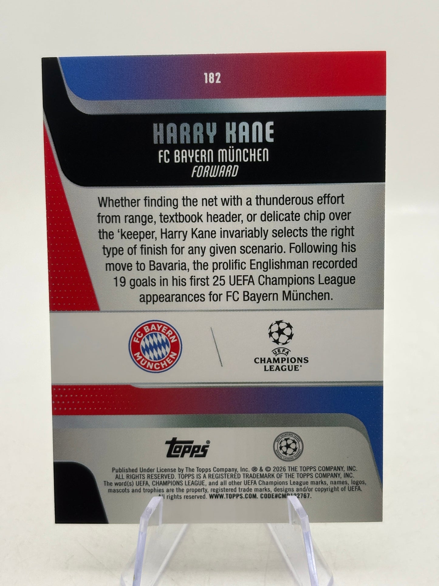 2026 Topps Chrome UEFA Champions League - Harry Kane #182 Green /99 FRENLY BRICKS - Open 7 Days