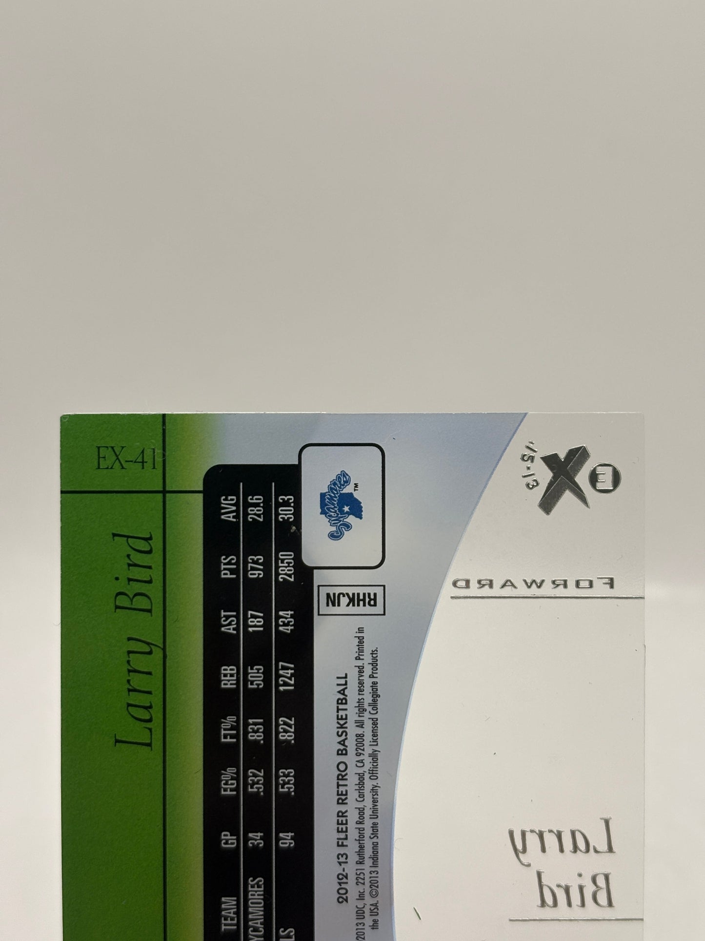 Larry Bird 2012-13 Fleer Retro 97-98 Fleer EX 2001 #EX41 FRENLY BRICKS - Open 7 Days