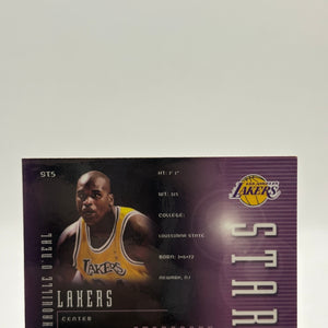 Shaquille O'Neal 1999-00 Upper Deck SPx Starscape Insert (1) FRENLY BRICKS - Open 7 Days