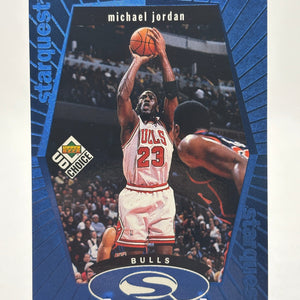1998-99 Upper Deck Choice Michael Jordan Starquest Blue Insert Card #SQ30 FRENLY BRICKS - Open 7 Days