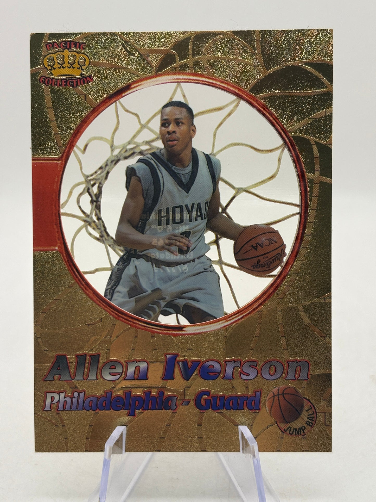 Allen Iverson Pacific Crown Collection Card #JB-6 Rookie Card FRENLY BRICKS - Open 7 Days