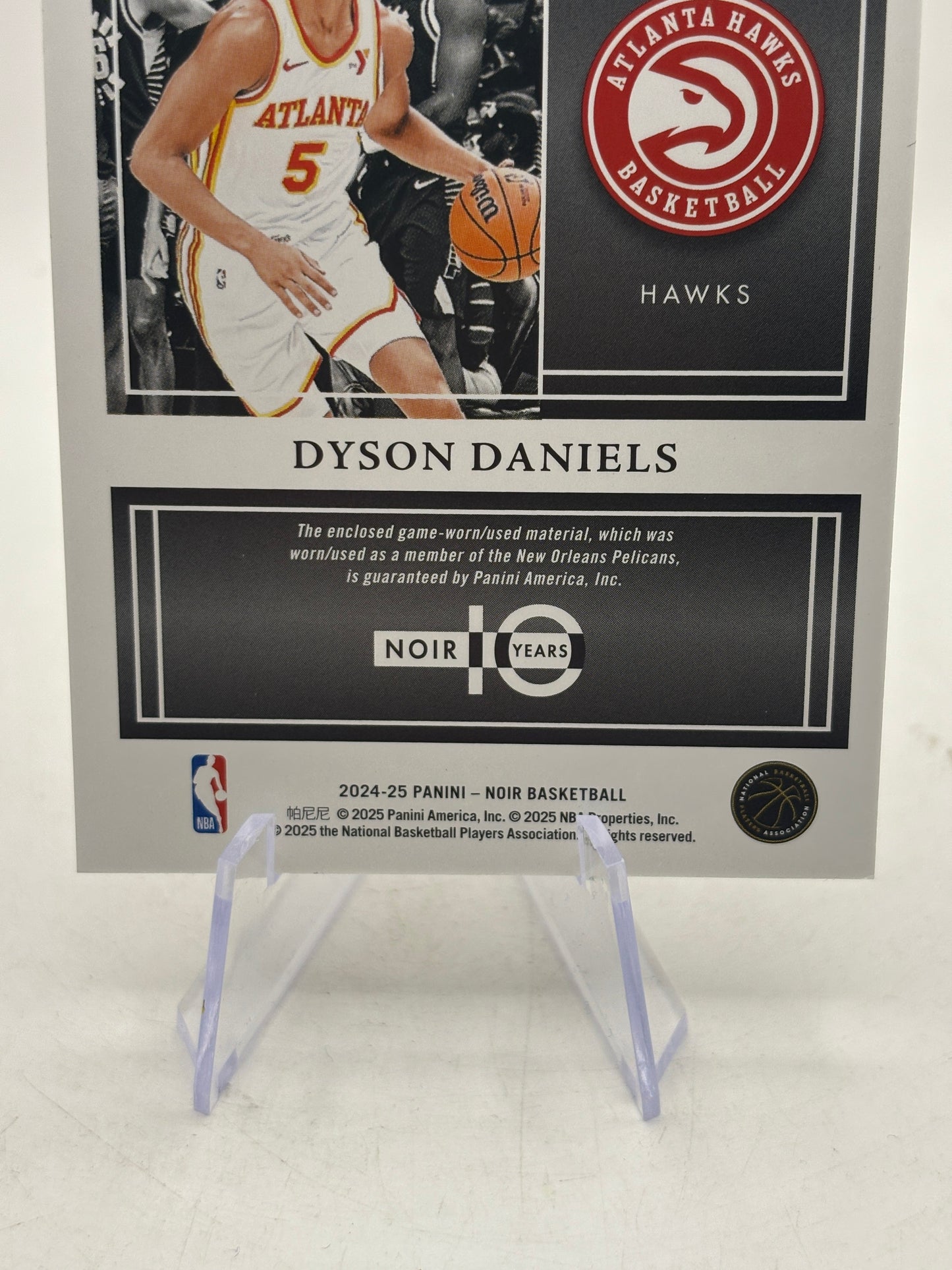 2024-25 Panini Noir Basketball - Dyson Daniels #JM-DYS Patch /99 MISCUT FRENLY BRICKS - Open 7 Days
