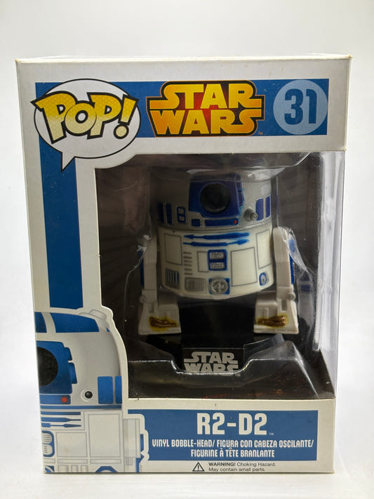 Funko POP! Star Wars #31 R2-D2 Vinyl Bobble-Head Blue Box