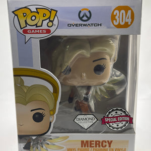 Funko POP! Games Overwatch #304 Mercy Diamond Special Edition Vinyl Figure FRENLY BRICKS - Open 7 Days