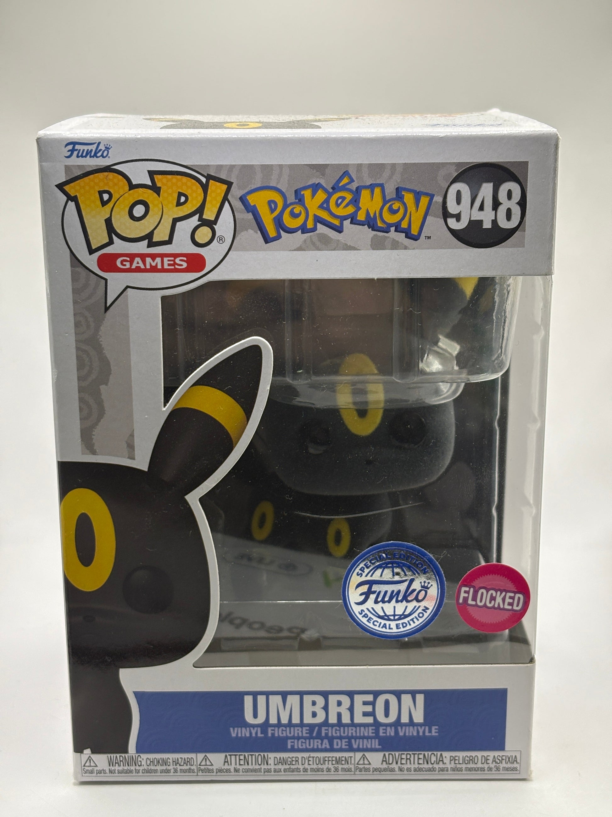 Funko POP! Games Pokemon #948 Umbreon Flocked Special Edition FRENLY BRICKS - Open 7 Days