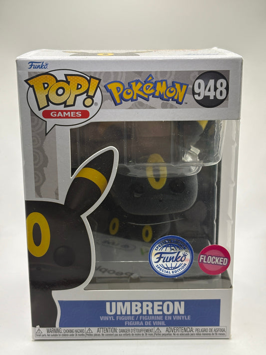 Funko POP! Games Pokemon #948 Umbreon Flocked Special Edition FRENLY BRICKS - Open 7 Days