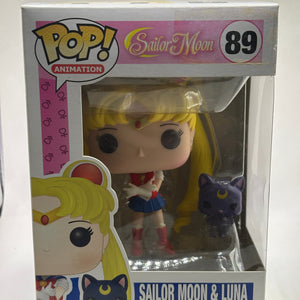 Funko POP! Animation Sailor Moon #89 Sailor Moon & Luna Vinyl Figure FRENLY BRICKS - Open 7 Days