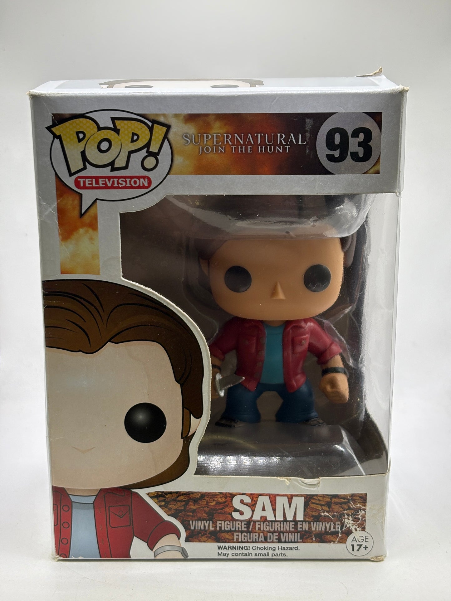 Funko POP! Television Supernatural #93 Sam Vinyl Figure Box Damage
