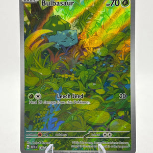 Pokemon TCG 151 MEW - Bulbasaur 166/165 Illustration Rare LP FRENLY BRICKS - Open 7 Days